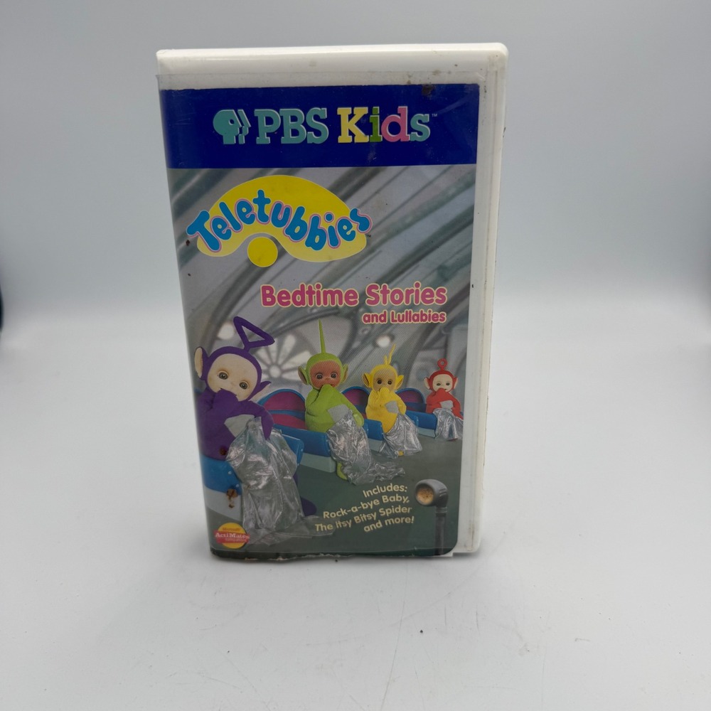 Teletubbies Bedtime Stories and Lullabies VHS PBS Kids Warner Home Video 2000